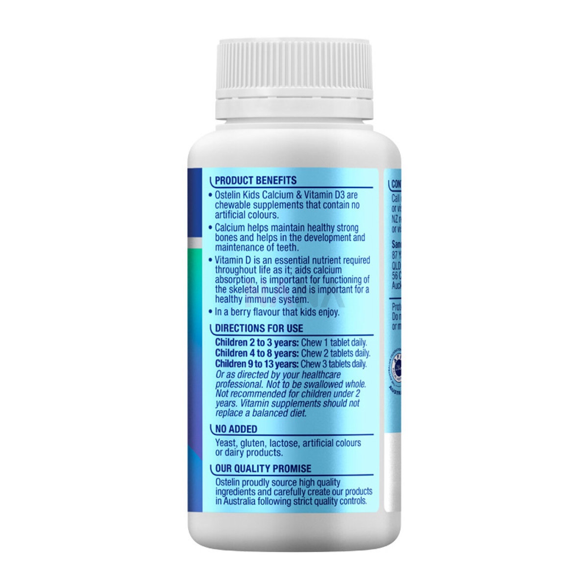 Ostelin 兒童中恐龍 鈣 Calcium 咀嚼片 90粒:圖片 2
