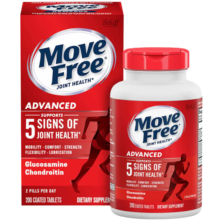 Schiff Move Free 胺基葡萄糖胺+軟骨素 Glucosamine + Chondroltin  200粒